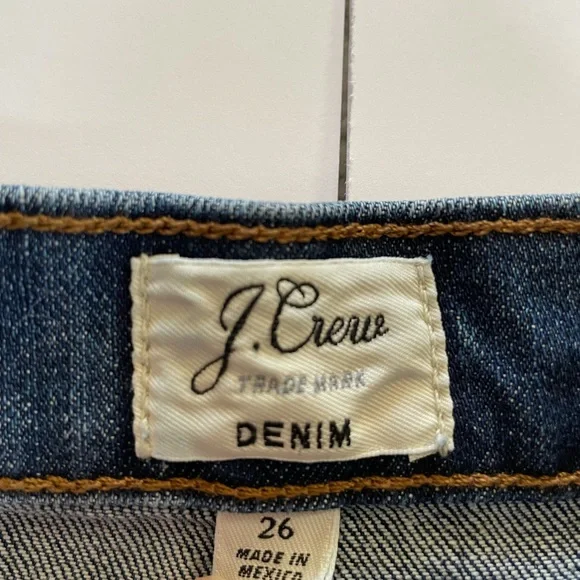 J Crew Denim Skirt XS Flare Mini with Button down Size 26 - Picture 5 of 8